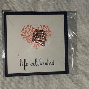 Rose gold snake charm